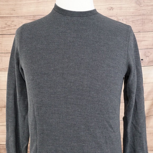GAP GREY LONG SLEEVE CREW NECK SWEATER MENS SIZE XS - Picture 1 of 6